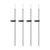 Solar LED Reed Landscape Path Lights Low Voltage Garden Column Lighting 6 Piece Set