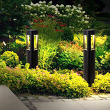 Solar Outdoor Pathway Light Waterproof LED Landscape Bollard for Garden Villa Lawn and Walkway