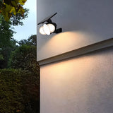 Solar Powered 3 Head Motion Sensor Outdoor Security Wall Light with Adjustable LED Heads