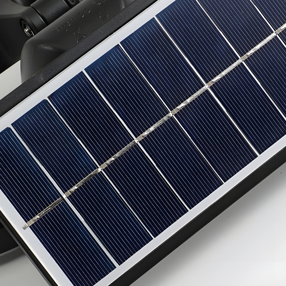 Solar Powered 3 Head Motion Sensor Outdoor Security Wall Light with Adjustable LED Heads