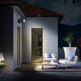 Solar Powered Adjustable LED Outdoor Wall Lamp with Motion Sensor Security Lighting Flood Light