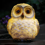 Solar Powered Animal Garden Statues with LED Lights for Outdoor Landscape Decoration