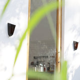 Solar Powered Flickering Flame LED Outdoor Wall Lamp Waterproof Sconce Lighting for Porch and Garden Pathway