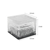 Solar Powered Ice Brick Lights Waterproof Outdoor Decorative Landscape Lighting for Pathway Garden Step