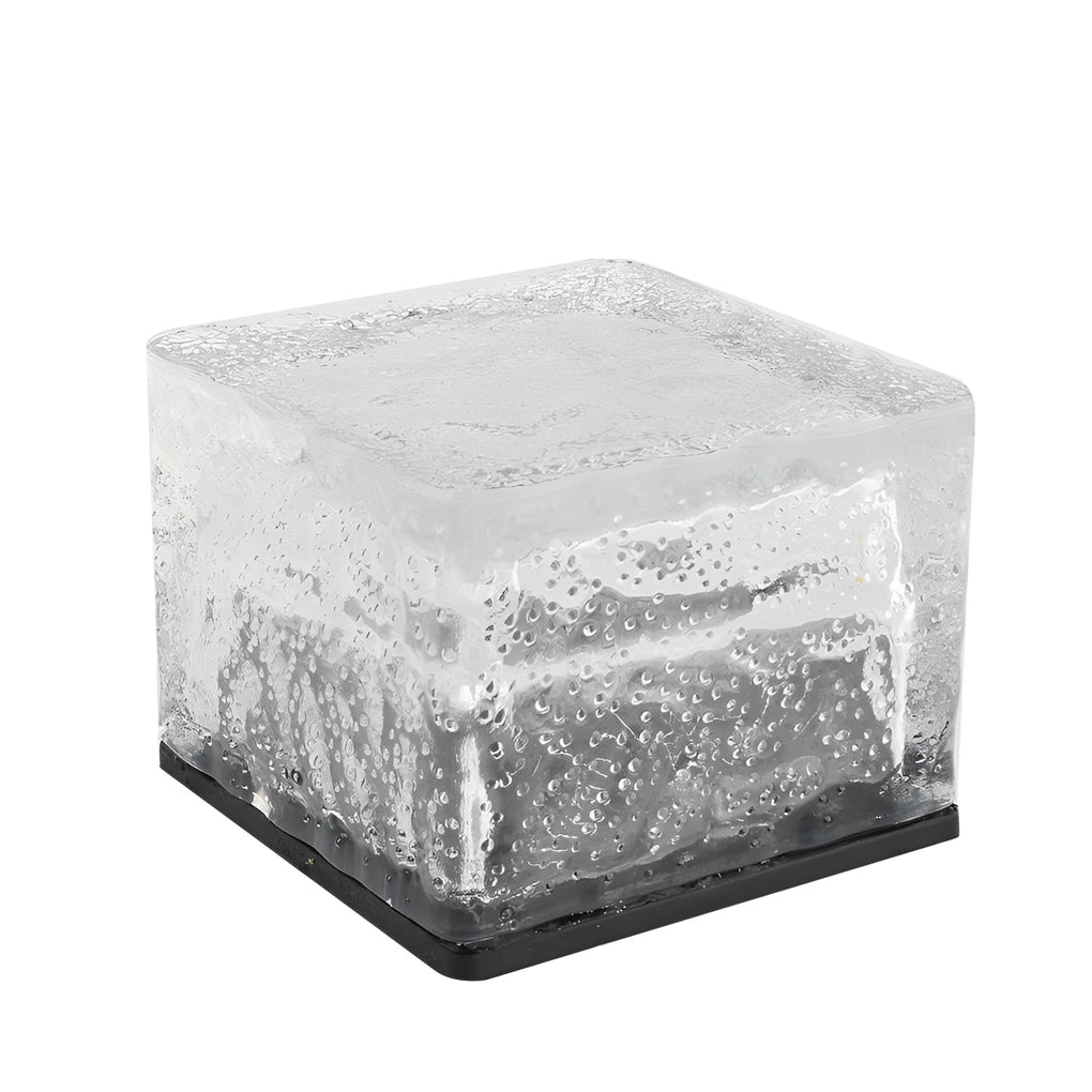 Solar Powered Ice Brick Lights Waterproof Outdoor Decorative Landscape Lighting for Pathway Garden Step