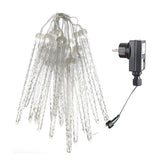 Solar Powered LED Icicle Fairy String Lights Waterproof Outdoor Garden Decor