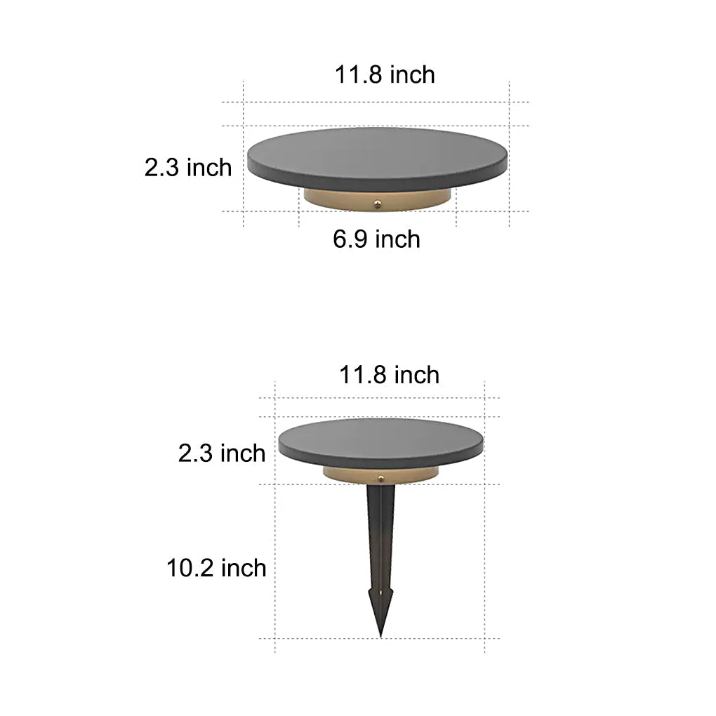 Solar Powered LED Landscape Ground Lights for Villa Garden and Outdoor Pathway Waterproof 18W Fixture