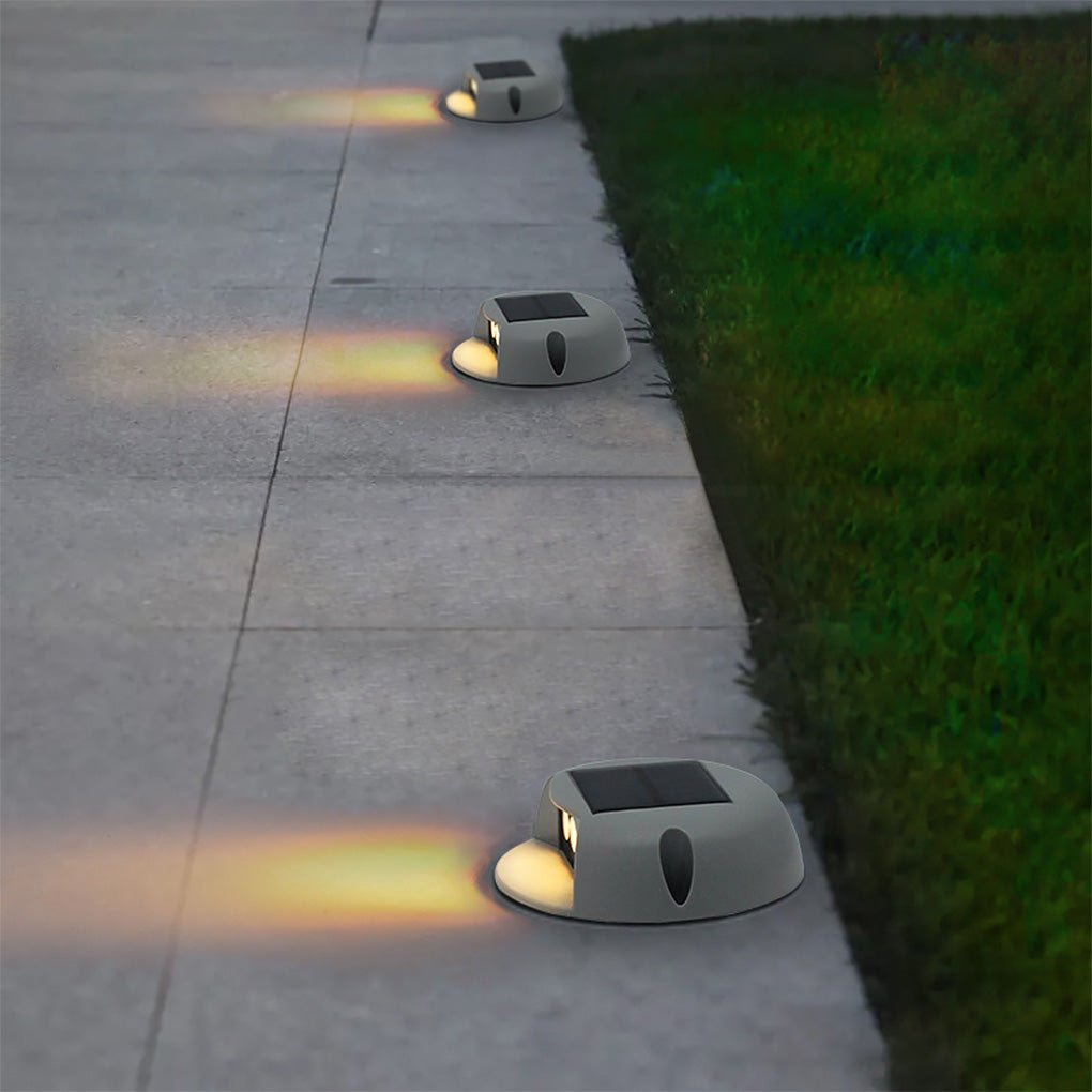 Solar Powered LED Outdoor Step Lights IP65 Waterproof Garden Pathway Stairs Wall Lamp