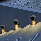 Solar Powered LED Outdoor Step Lights IP65 Waterproof Garden Pathway Stairs Wall Lamp