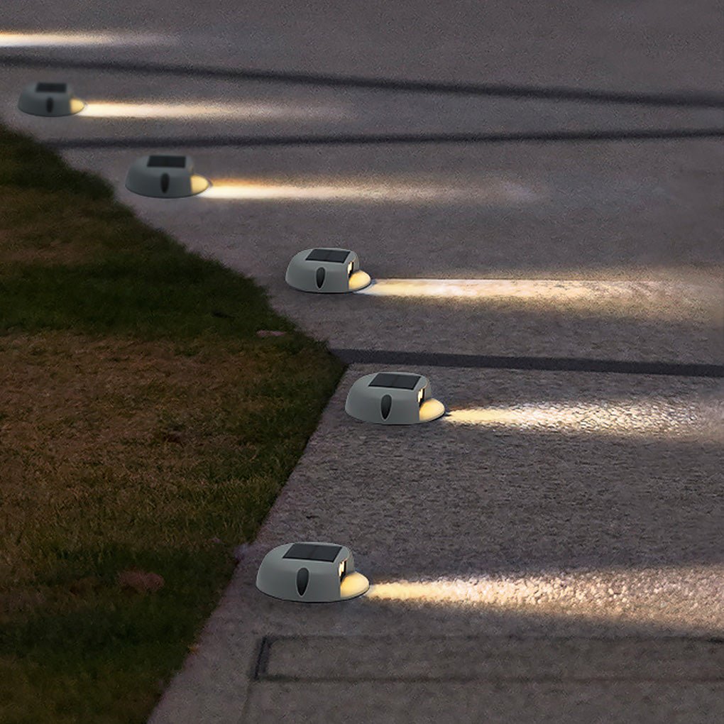 Solar Powered LED Outdoor Step Lights IP65 Waterproof Garden Pathway Stairs Wall Lamp