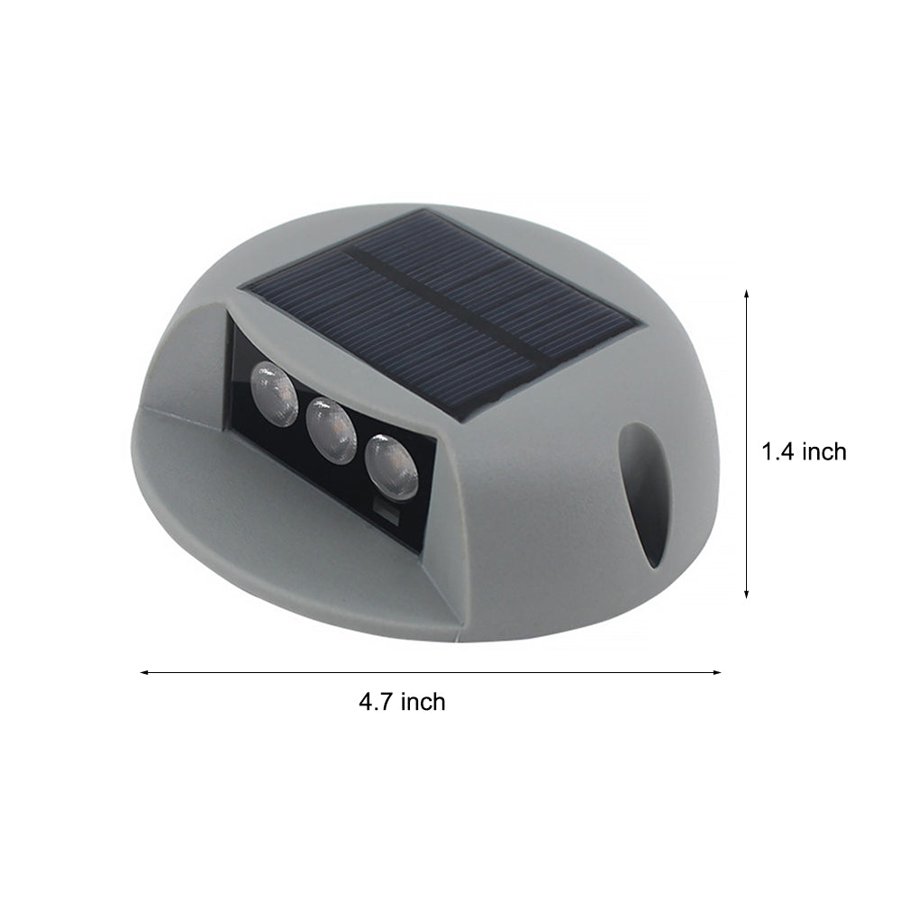 Solar Powered LED Outdoor Step Lights IP65 Waterproof Garden Pathway Stairs Wall Lamp