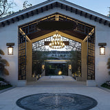 Solar Powered LED Outdoor Wall Sconce Dimmable with Remote Waterproof Black Porch Light
