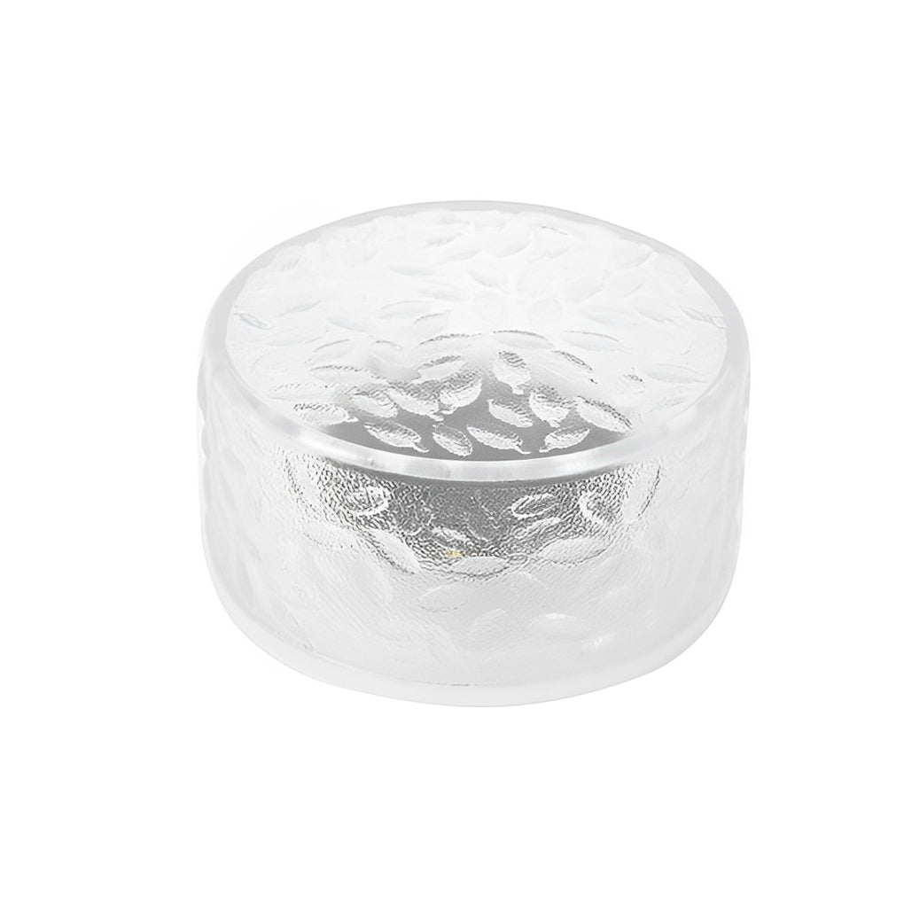 Solar Powered LED Round Ice Brick Step Lights Waterproof Outdoor Garden Path Lighting 4 Pack