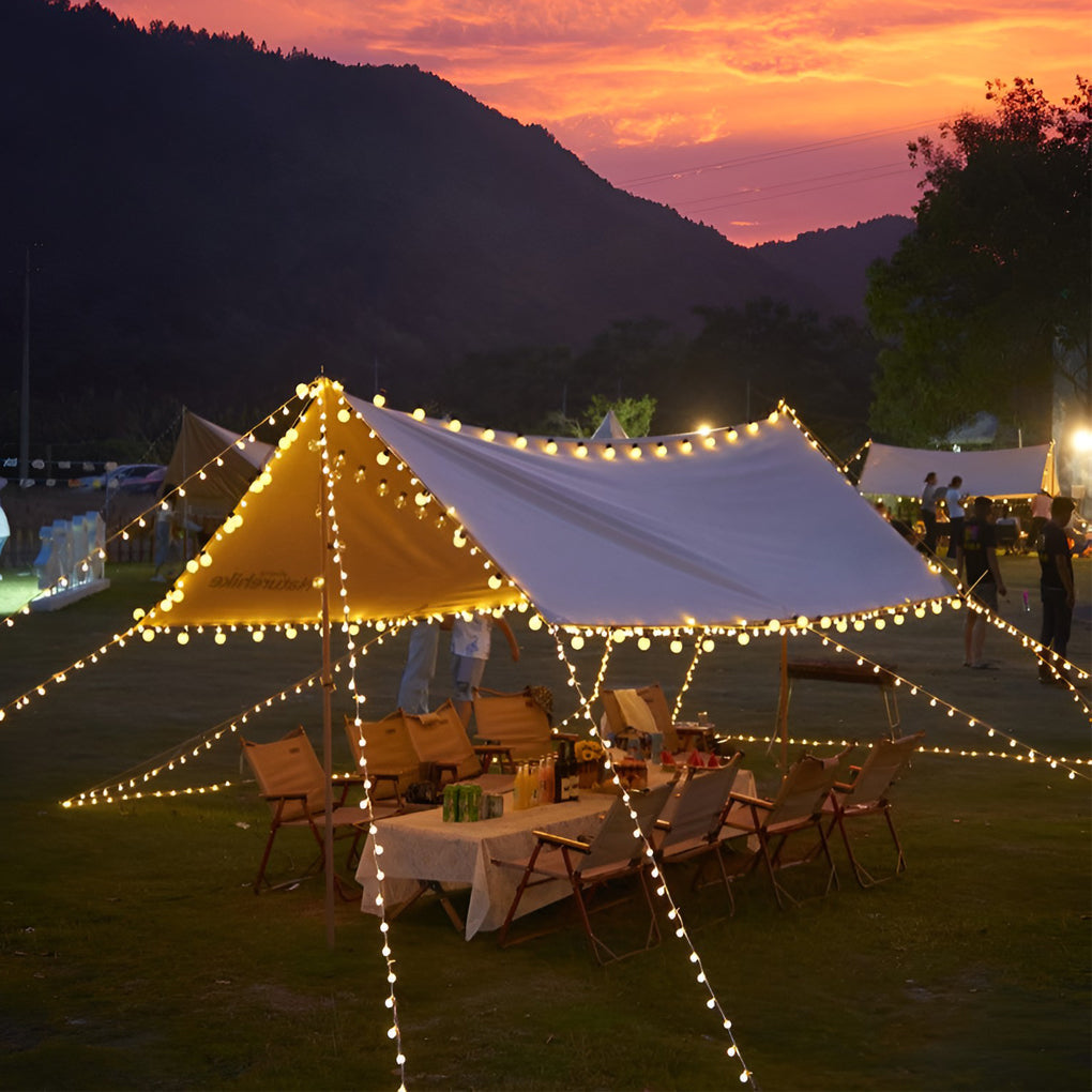 Solar Powered LED String Lights Waterproof Multi Color Outdoor Fairy Lighting for Camping Garden and Party Decor