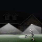 Solar Powered Motion Sensor Outdoor Wall Lamp 100 LED Waterproof Security Sconce for Patio and Garden