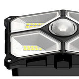 Solar Powered Motion Sensor Outdoor Wall Lamp IP65 Waterproof LED Garden Sconce Light for Garage and Driveway