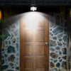 Solar Powered Motion Sensor Outdoor Wall Light with Adjustable LED Spotlight and IP65 Waterproofing