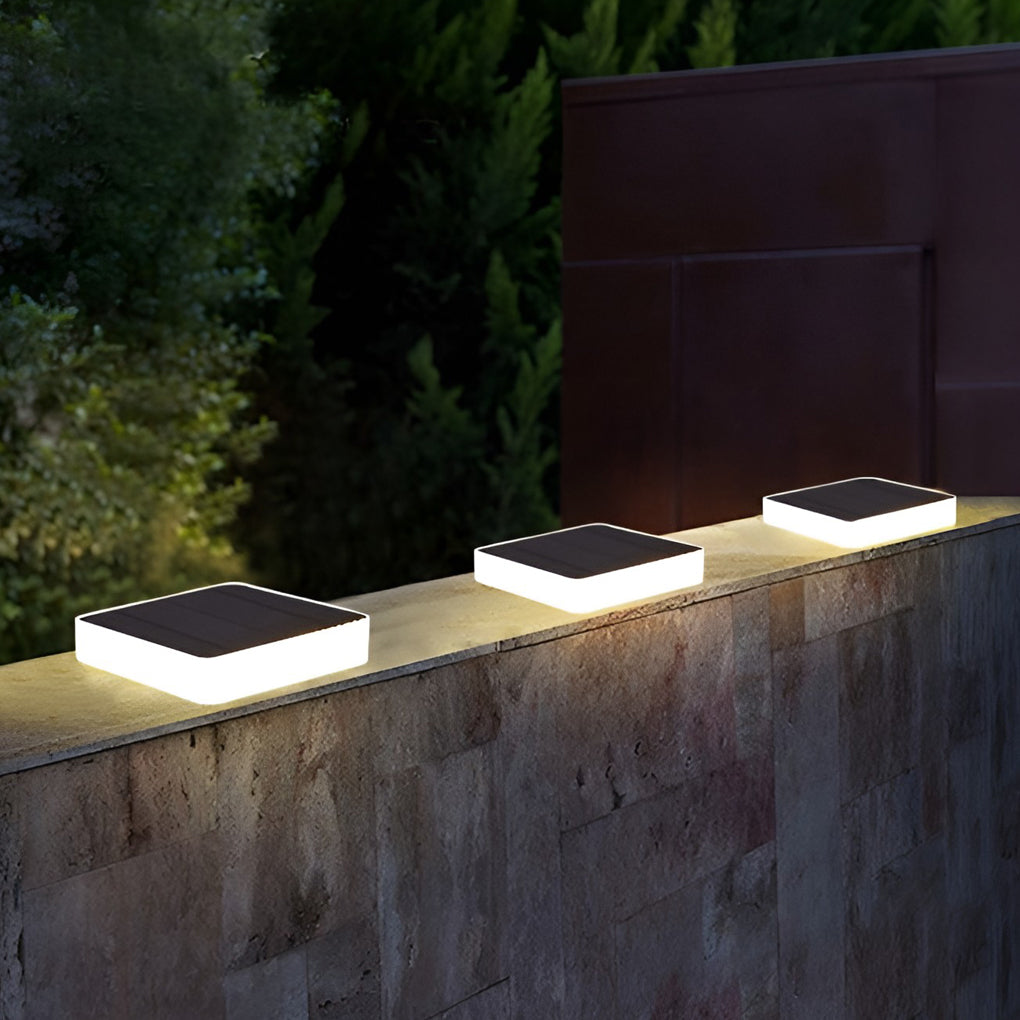 Solar Powered Outdoor Ground Disk Lights Waterproof Recessed Garden Pathway Lighting for Lawns and Decks