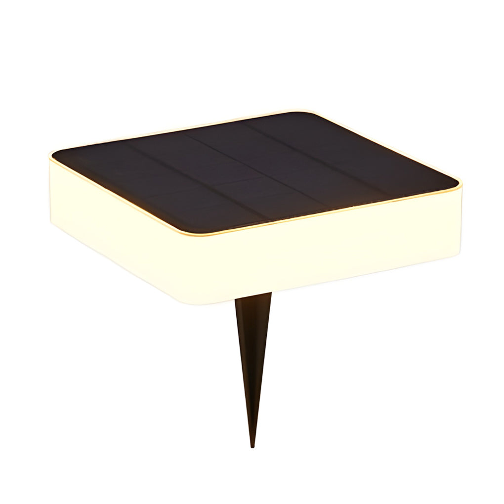 Solar Powered Outdoor Ground Disk Lights Waterproof Recessed Garden Pathway Lighting for Lawns and Decks