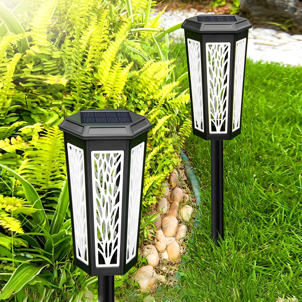 Solar Powered Outdoor Landscape Path Lights IP65 Waterproof LED Color Changing Garden Lawn Lamp