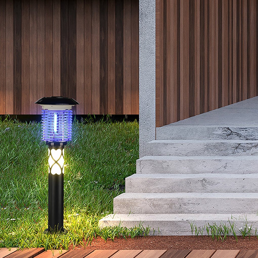 Solar Powered Outdoor LED Landscape Light and Mosquito Killer for Garden Courtyard and Villa