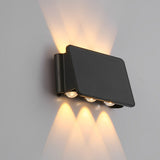 Solar Powered Outdoor LED Wall Sconce IP65 Waterproof Up and Down Lights for Garden and Balcony Decor