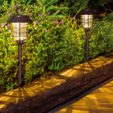 Solar Powered Outdoor Pathway Torch Lights 22.8 Inch LED Waterproof Landscape Lighting for Garden Lawn