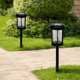 Solar Powered Outdoor Post Lamp Waterproof LED Pathway Light for Garden Landscape and Patio Decor
