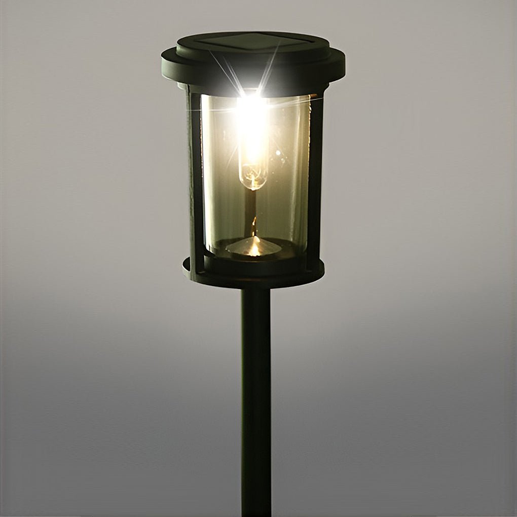 Solar Powered Outdoor Post Lamp Waterproof LED Pathway Light for Garden Landscape and Patio Decor