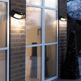Solar Powered Outdoor Wall Lantern with Motion Sensor and Dusk to Dawn LED Security Light