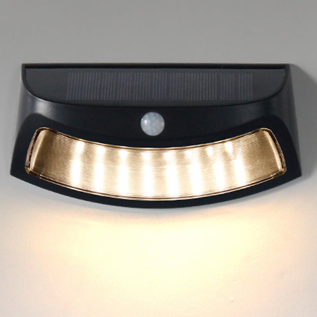 Solar Powered Outdoor Wall Lantern with Motion Sensor and Dusk to Dawn LED Security Light