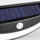 Solar Powered Outdoor Wall Lantern with Motion Sensor and Dusk to Dawn LED Security Light