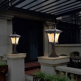 Solar Powered Retro Outdoor Pathway Light Waterproof Aluminum LED Garden Lawn Lamp