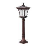 Solar Powered Retro Outdoor Pathway Light Waterproof Aluminum LED Garden Lawn Lamp