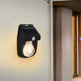 Solar Powered Tungsten Bulb Wall Lantern Outdoor Dusk to Dawn Motion Sensor Light for Garden and Porch
