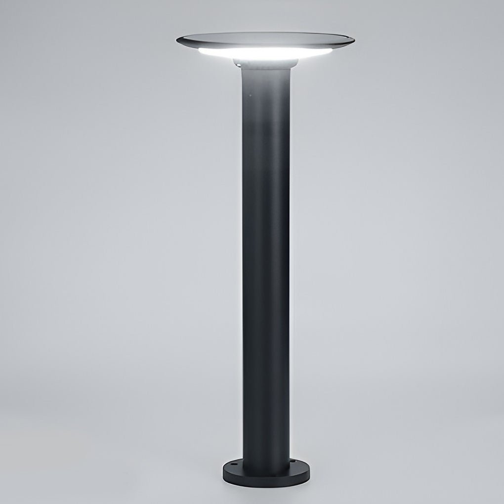 Solar Powered UFO Outdoor Path Lights Waterproof Aluminum Garden Post Lighting Fixture