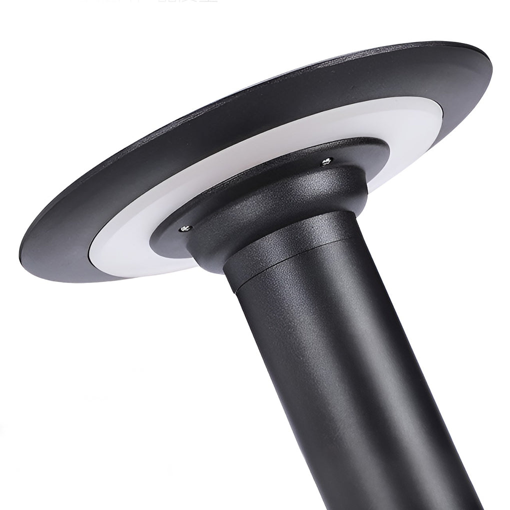 Solar Powered UFO Outdoor Path Lights Waterproof Aluminum Garden Post Lighting Fixture