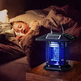 Solar Powered Waterproof Mosquito Killer Lamp for Outdoor Garden Stainless Steel LED Landscape Light