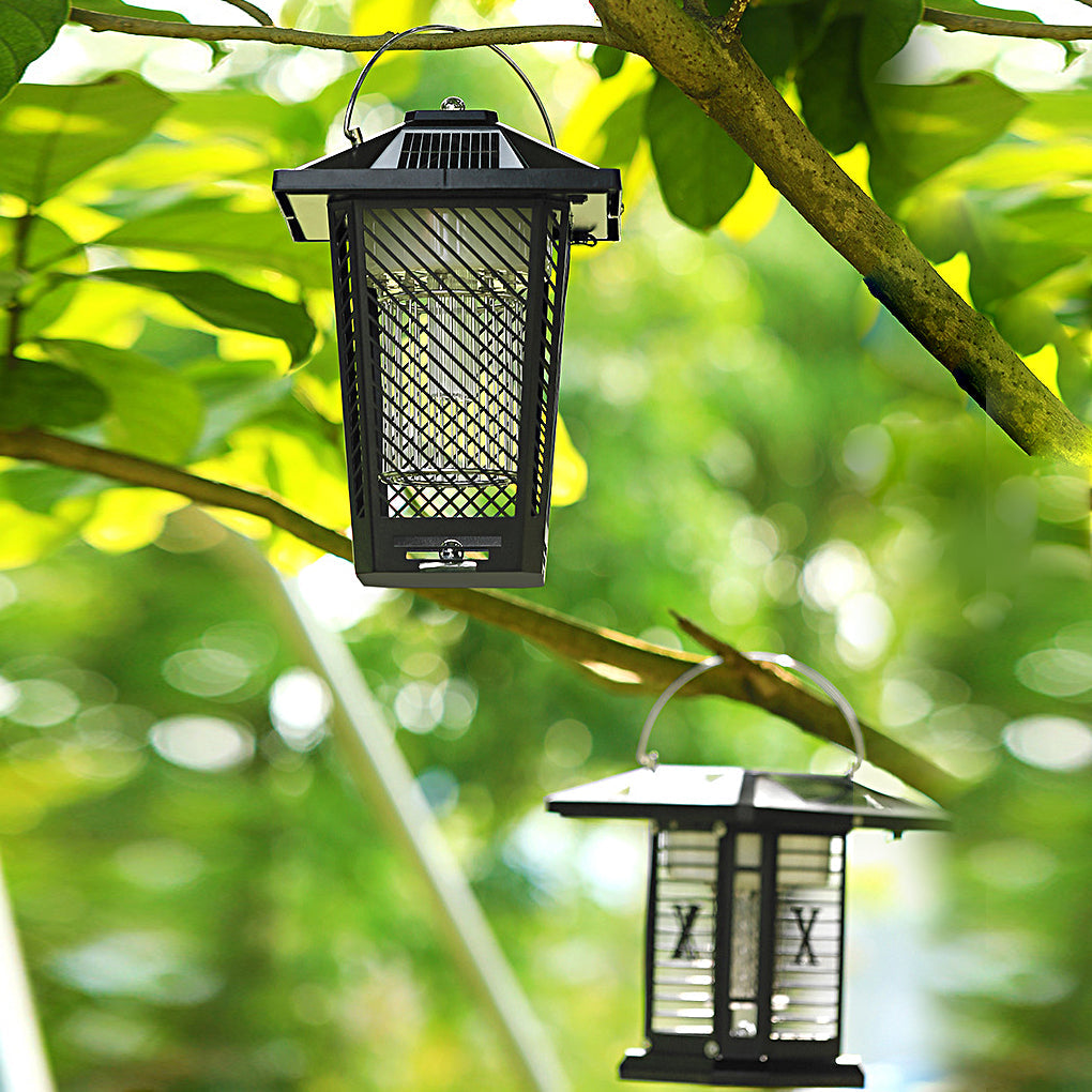 Solar Powered Waterproof Mosquito Killer Lamp for Outdoor Garden Stainless Steel LED Landscape Light