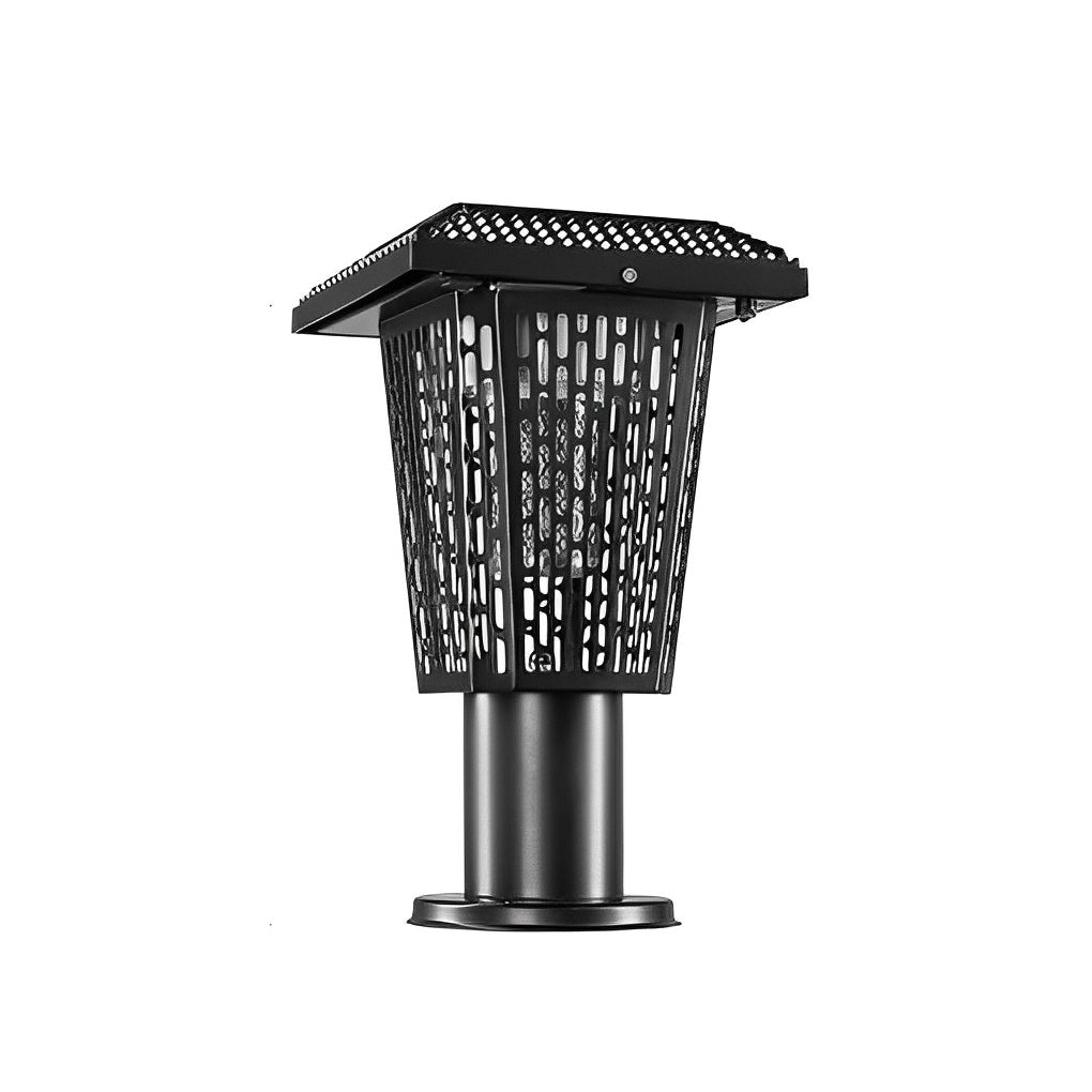 Solar Powered Waterproof Mosquito Killer Lamp for Outdoor Garden Stainless Steel LED Landscape Light