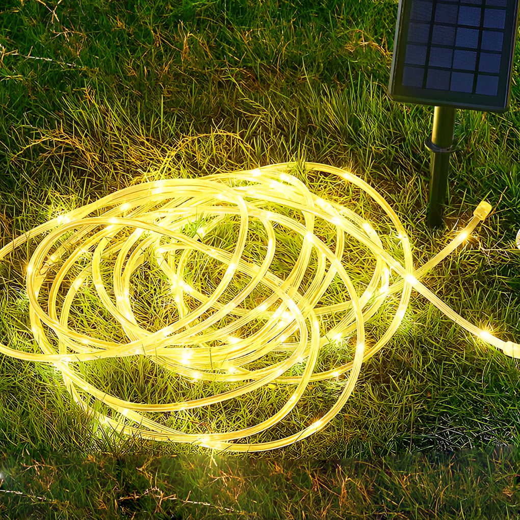 Solar Powered Waterproof Outdoor LED Strip Lights for Garden Landscape and Pool Decoration