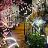 Solar Powered Waterproof Outdoor LED Strip Lights for Garden Landscape and Pool Decoration