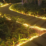 Solar Powered Waterproof Outdoor LED Strip Lights for Garden Landscape and Pool Decoration
