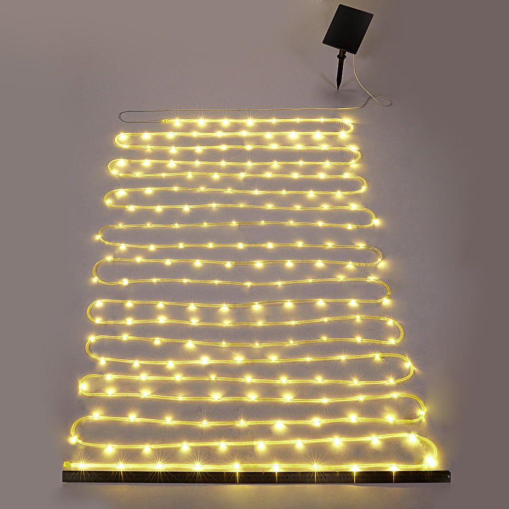 Solar Powered Waterproof Outdoor LED Strip Lights for Garden Landscape and Pool Decoration