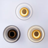 Solara Minimalist Circular LED Wall Sconce with Glass Shade for Bedroom and Hallway
