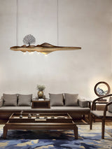 Solitude Wooden LED Pendant Light Modern Island Hanging Lamp for Dining Room and Office