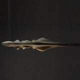 Solitude Wooden LED Pendant Light Modern Island Hanging Lamp for Dining Room and Office