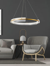 Solstice Hand Poured Art Glass LED Chandelier Modern Gold Pendant Light Fixture