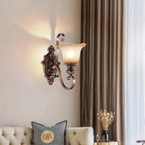 Sonoma Valley Vintage Glass Wall Lamp Brushed Copper Indoor Sconce Lighting