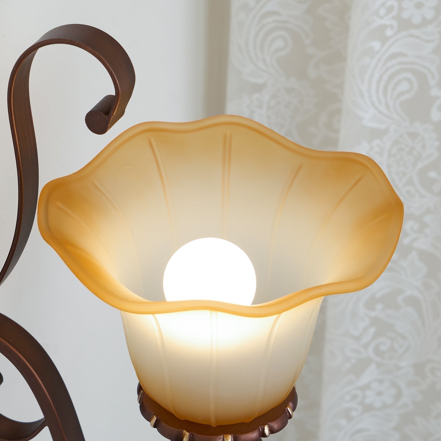Sonoma Valley Vintage Glass Wall Lamp Brushed Copper Indoor Sconce Lighting
